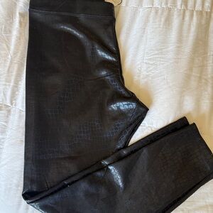 Black Faux Leather Leggings